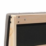 Casa si Gradina - Mobilier - Paturi si accesorii - Accesorii paturi - Tablie de pat tapitata Gri taupe 120 cm Lemn de pin masiv - Infinity.ro