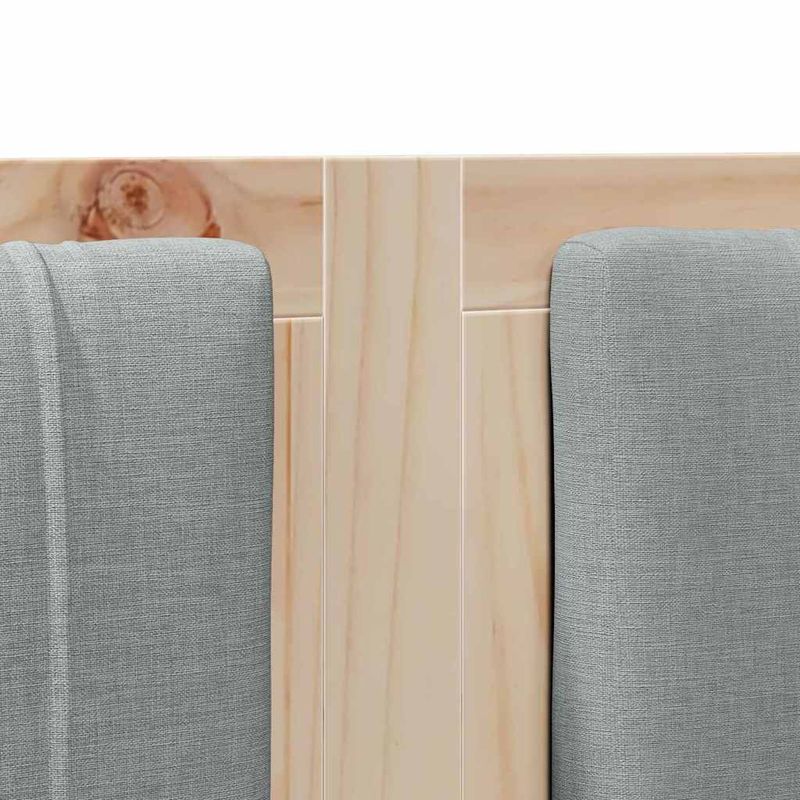 Casa si Gradina - Mobilier - Paturi si accesorii - Accesorii paturi - Tablie de pat tapitata cu Tablie de pat Maro 140 cm Lemn de pin masiv - Infinity.ro