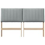 Casa si Gradina - Mobilier - Paturi si accesorii - Accesorii paturi - Tablie de pat tapitata Gri deschis 135 cm Lemn de pin masiv - Infinity.ro