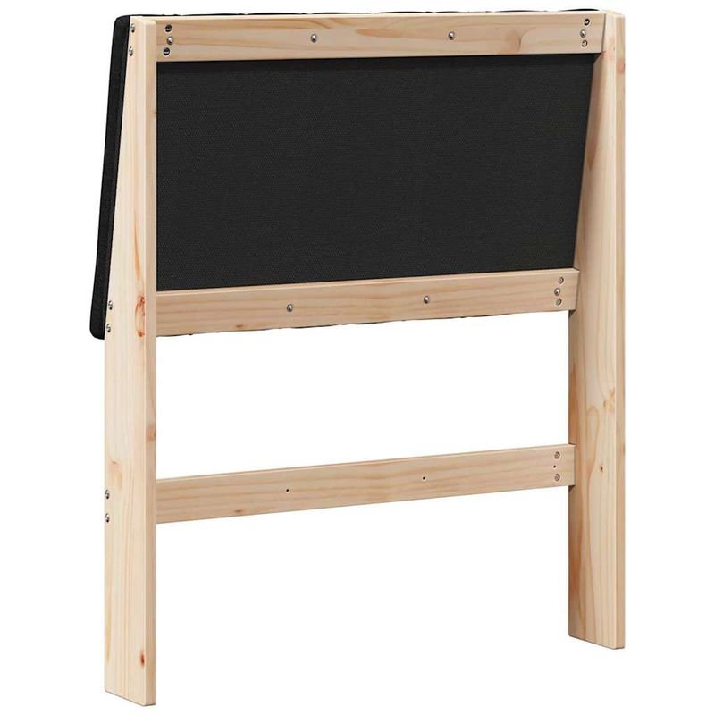 Casa si Gradina - Mobilier - Paturi si accesorii - Accesorii paturi - Tablie de pat tapitata Negru 75 cm Lemn de pin masiv - Infinity.ro