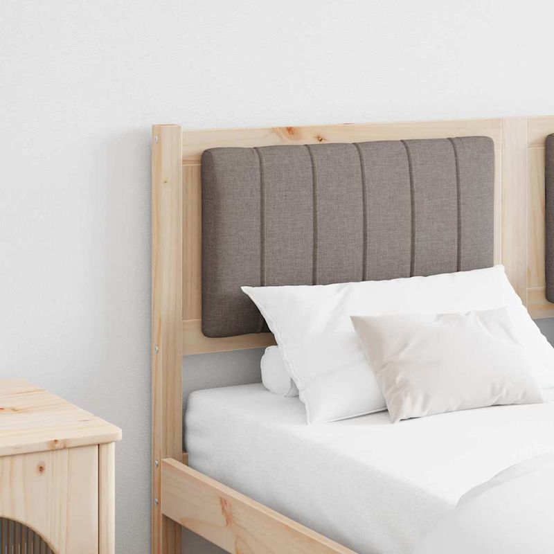 Casa si Gradina - Mobilier - Paturi si accesorii - Accesorii paturi - Tablie de pat tapitata cu Tablie de pat Maro 140 cm Lemn de pin masiv - Infinity.ro