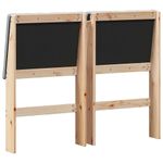 Casa si Gradina - Mobilier - Paturi si accesorii - Accesorii paturi - Tablie de pat tapitata Gri deschis 120 cm Lemn de pin masiv - Infinity.ro