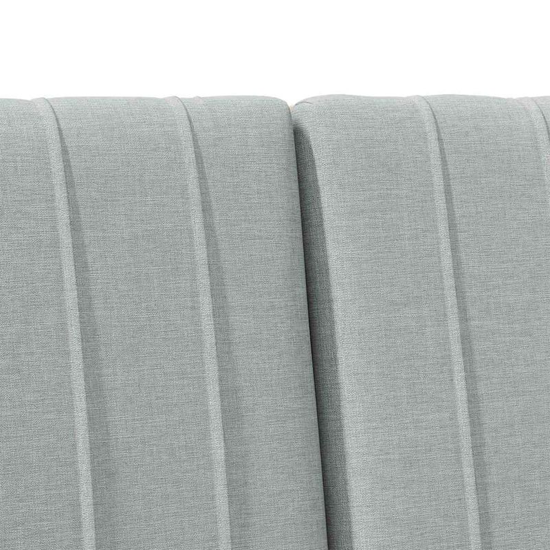 Casa si Gradina - Mobilier - Paturi si accesorii - Accesorii paturi - Tablie de pat tapitata Gri deschis 120 cm Lemn de pin masiv - Infinity.ro