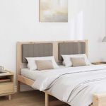 Casa si Gradina - Mobilier - Paturi si accesorii - Accesorii paturi - Tablie de pat tapitata cu Tablie de pat Maro 140 cm Lemn de pin masiv - Infinity.ro