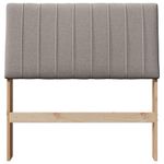 Casa si Gradina - Mobilier - Paturi si accesorii - Accesorii paturi - Tablie de pat tapitata Gri taupe 90 cm Lemn de pin masiv - Infinity.ro