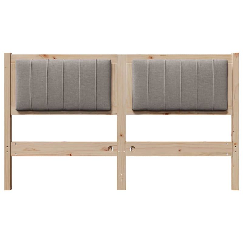 Casa si Gradina - Mobilier - Paturi si accesorii - Accesorii paturi - Tablie de pat tapitata cu Tablie de pat Maro 140 cm Lemn de pin masiv - Infinity.ro