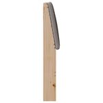 Casa si Gradina - Mobilier - Paturi si accesorii - Accesorii paturi - Tablie de pat tapitata Gri taupe 90 cm Lemn de pin masiv - Infinity.ro