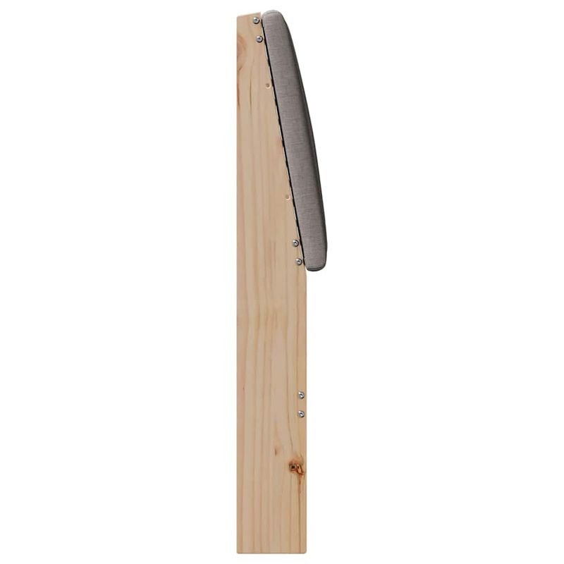 Casa si Gradina - Mobilier - Paturi si accesorii - Accesorii paturi - Tablie de pat tapitata Gri taupe 90 cm Lemn de pin masiv - Infinity.ro