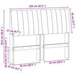 Casa si Gradina - Mobilier - Paturi si accesorii - Accesorii paturi - Tablie de pat tapitata Gri deschis 120 cm Lemn de pin masiv - Infinity.ro