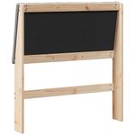 Casa si Gradina - Mobilier - Paturi si accesorii - Accesorii paturi - Tablie de pat tapitata Gri taupe 90 cm Lemn de pin masiv - Infinity.ro