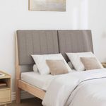 Casa si Gradina - Mobilier - Paturi si accesorii - Accesorii paturi - Tablie de pat tapitata Gri taupe 120 cm Lemn de pin masiv - Infinity.ro
