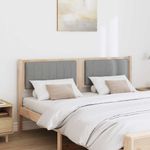 Casa si Gradina - Mobilier - Paturi si accesorii - Accesorii paturi - Tablie de pat tapitata cu Tablie de pat Maro 150 cm Lemn de pin masiv - Infinity.ro