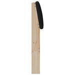 Casa si Gradina - Mobilier - Paturi si accesorii - Accesorii paturi - Tablie de pat tapitata Negru 140 cm Lemn de pin masiv - Infinity.ro