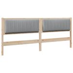 Casa si Gradina - Mobilier - Paturi si accesorii - Accesorii paturi - Tablie de pat tapitata cu Tablie de pat Maro 200 cm Lemn de pin masiv - Infinity.ro