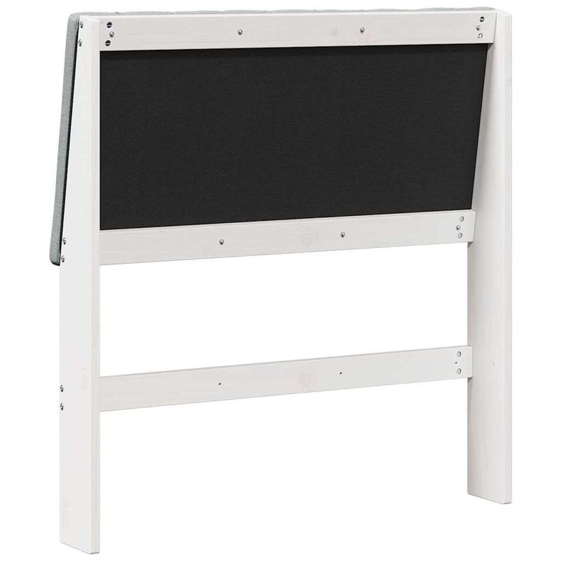Casa si Gradina - Mobilier - Paturi si accesorii - Accesorii paturi - Tablie de pat tapitata Gri deschis 90 cm Lemn de pin masiv - Infinity.ro