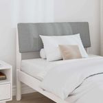 Casa si Gradina - Mobilier - Paturi si accesorii - Accesorii paturi - Tablie de pat tapitata Gri deschis 90 cm Lemn de pin masiv - Infinity.ro