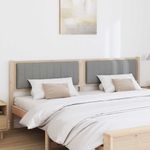 Casa si Gradina - Mobilier - Paturi si accesorii - Accesorii paturi - Tablie de pat tapitata cu Tablie de pat Maro 200 cm Lemn de pin masiv - Infinity.ro