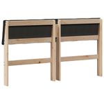 Casa si Gradina - Mobilier - Paturi si accesorii - Accesorii paturi - Tablie de pat tapitata Negru 160 cm Lemn de pin masiv - Infinity.ro