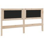 Casa si Gradina - Mobilier - Paturi si accesorii - Accesorii paturi - Tablie de pat tapitata cu Tablie de pat Maro 150 cm Lemn de pin masiv - Infinity.ro