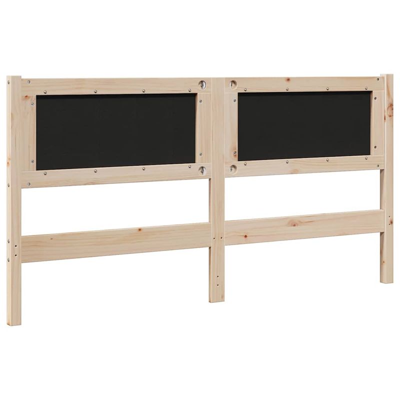 Casa si Gradina - Mobilier - Paturi si accesorii - Accesorii paturi - Tablie de pat tapitata cu Tablie de pat Maro 150 cm Lemn de pin masiv - Infinity.ro