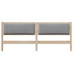 Casa si Gradina - Mobilier - Paturi si accesorii - Accesorii paturi - Tablie de pat tapitata cu Tablie de pat Maro 200 cm Lemn de pin masiv - Infinity.ro