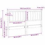 Casa si Gradina - Mobilier - Paturi si accesorii - Accesorii paturi - Tablie de pat tapitata cu Tablie de pat Maro 140 cm Lemn de pin masiv - Infinity.ro