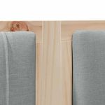 Casa si Gradina - Mobilier - Paturi si accesorii - Accesorii paturi - Tablie de pat tapitata cu Tablie de pat Maro 200 cm Lemn de pin masiv - Infinity.ro