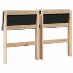 Casa si Gradina - Mobilier - Paturi si accesorii - Accesorii paturi - Tablie de pat tapitata Gri deschis 120 cm Lemn de pin masiv - Infinity.ro