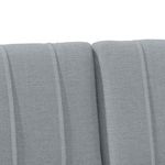 Casa si Gradina - Mobilier - Paturi si accesorii - Accesorii paturi - Tablie de pat tapitata Gri deschis 120 cm Lemn de pin masiv - Infinity.ro