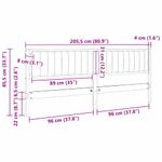 Casa si Gradina - Mobilier - Paturi si accesorii - Accesorii paturi - Tablie de pat tapitata cu Tablie de pat Maro 200 cm Lemn de pin masiv - Infinity.ro