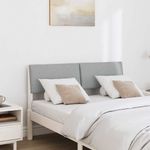Casa si Gradina - Mobilier - Paturi si accesorii - Accesorii paturi - Tablie de pat tapitata Gri deschis 120 cm Lemn de pin masiv - Infinity.ro