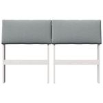 Casa si Gradina - Mobilier - Paturi si accesorii - Accesorii paturi - Tablie de pat tapitata Gri deschis 120 cm Lemn de pin masiv - Infinity.ro