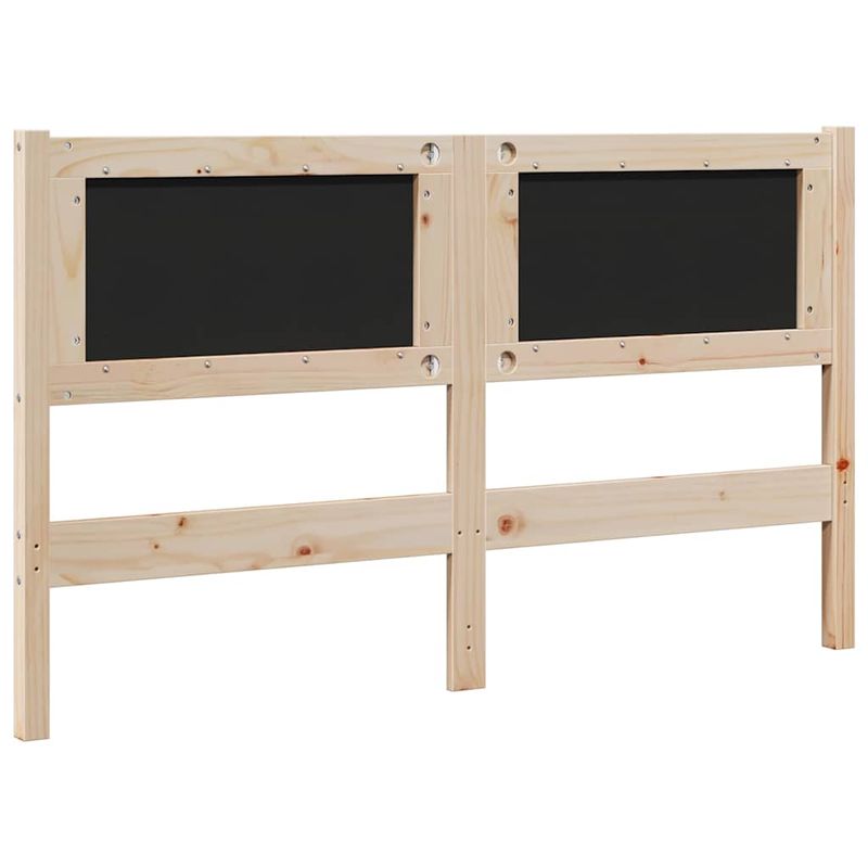 Casa si Gradina - Mobilier - Paturi si accesorii - Accesorii paturi - Tablie de pat tapitata cu Tablie de pat Maro 135 cm Lemn de pin masiv - Infinity.ro