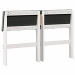 Casa si Gradina - Mobilier - Paturi si accesorii - Accesorii paturi - Tablie de pat tapitata Gri deschis 120 cm Lemn de pin masiv - Infinity.ro