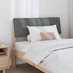 Casa si Gradina - Mobilier - Paturi si accesorii - Accesorii paturi - Tablie de pat tapitata Gri inchis 100 cm Lemn de pin masiv - Infinity.ro