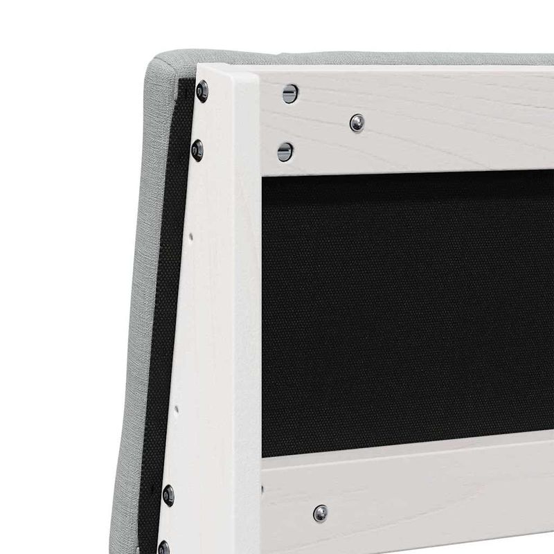 Casa si Gradina - Mobilier - Paturi si accesorii - Accesorii paturi - Tablie de pat tapitata Gri deschis 120 cm Lemn de pin masiv - Infinity.ro