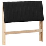 Casa si Gradina - Mobilier - Paturi si accesorii - Accesorii paturi - Tablie de pat tapitata Negru 100 cm Lemn de pin masiv - Infinity.ro