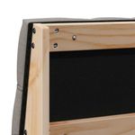 Casa si Gradina - Mobilier - Paturi si accesorii - Accesorii paturi - Tablie de pat tapitata Gri taupe 180 cm Lemn de pin masiv - Infinity.ro