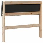 Casa si Gradina - Mobilier - Paturi si accesorii - Accesorii paturi - Tablie de pat tapitata Gri inchis 100 cm Lemn de pin masiv - Infinity.ro