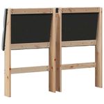 Casa si Gradina - Mobilier - Paturi si accesorii - Accesorii paturi - Tablie de pat tapitata Gri deschis 120 cm Lemn de pin masiv - Infinity.ro