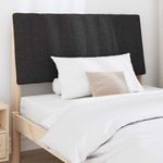 Casa si Gradina - Mobilier - Paturi si accesorii - Accesorii paturi - Tablie de pat tapitata Negru 100 cm Lemn de pin masiv - Infinity.ro
