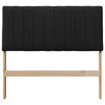 Casa si Gradina - Mobilier - Paturi si accesorii - Accesorii paturi - Tablie de pat tapitata Negru 100 cm Lemn de pin masiv - Infinity.ro