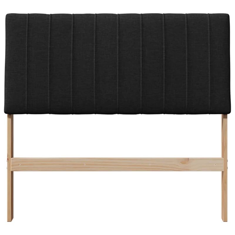 Casa si Gradina - Mobilier - Paturi si accesorii - Accesorii paturi - Tablie de pat tapitata Negru 100 cm Lemn de pin masiv - Infinity.ro