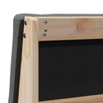 Casa si Gradina - Mobilier - Paturi si accesorii - Accesorii paturi - Tablie de pat tapitata Gri inchis 100 cm Lemn de pin masiv - Infinity.ro