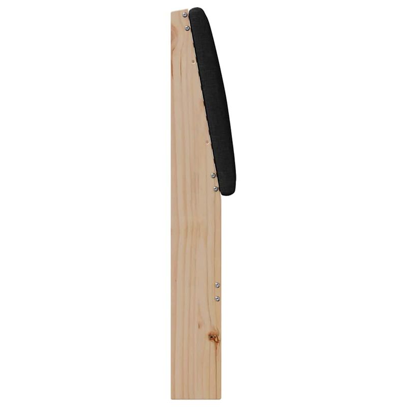 Casa si Gradina - Mobilier - Paturi si accesorii - Accesorii paturi - Tablie de pat tapitata Negru 100 cm Lemn de pin masiv - Infinity.ro