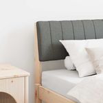 Casa si Gradina - Mobilier - Paturi si accesorii - Accesorii paturi - Tablie de pat tapitata Gri inchis 100 cm Lemn de pin masiv - Infinity.ro
