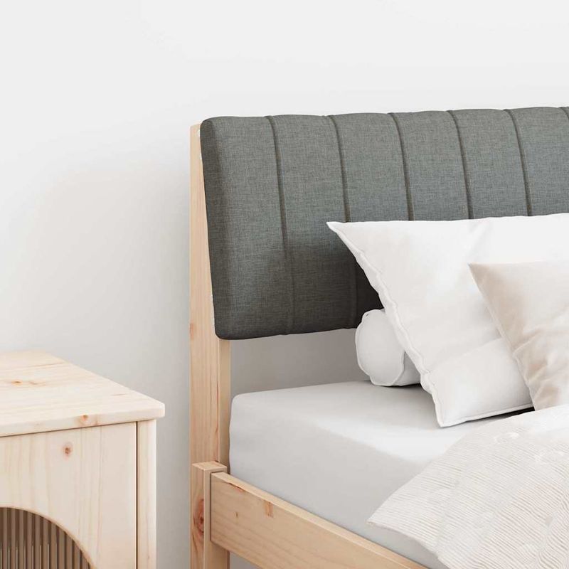 Casa si Gradina - Mobilier - Paturi si accesorii - Accesorii paturi - Tablie de pat tapitata Gri inchis 100 cm Lemn de pin masiv - Infinity.ro