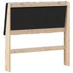 Casa si Gradina - Mobilier - Paturi si accesorii - Accesorii paturi - Tablie de pat tapitata Negru 100 cm Lemn de pin masiv - Infinity.ro
