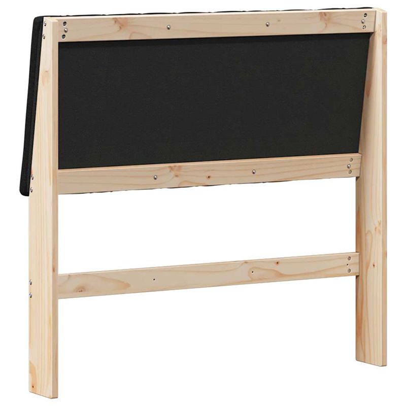 Casa si Gradina - Mobilier - Paturi si accesorii - Accesorii paturi - Tablie de pat tapitata Negru 100 cm Lemn de pin masiv - Infinity.ro