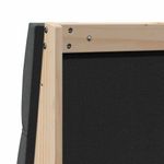 Casa si Gradina - Mobilier - Paturi si accesorii - Accesorii paturi - Tablie de pat tapitata Gri inchis 160 cm Lemn de pin masiv - Infinity.ro